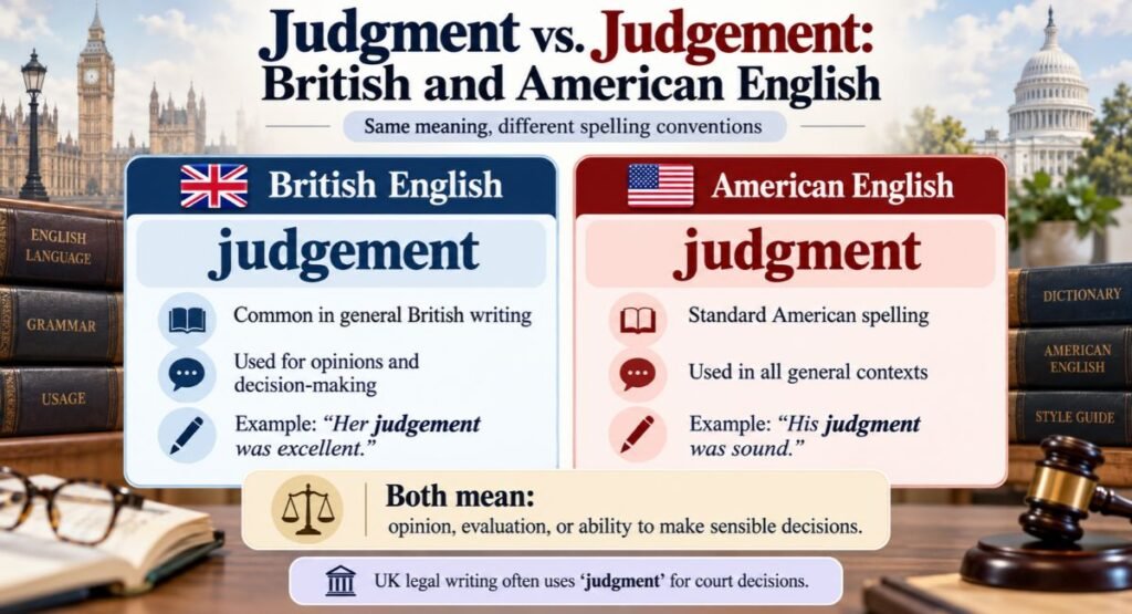 Synonyms of Judgment and Their Subtle Differences