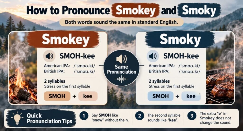 How to Pronounce Smokey and Smoky?