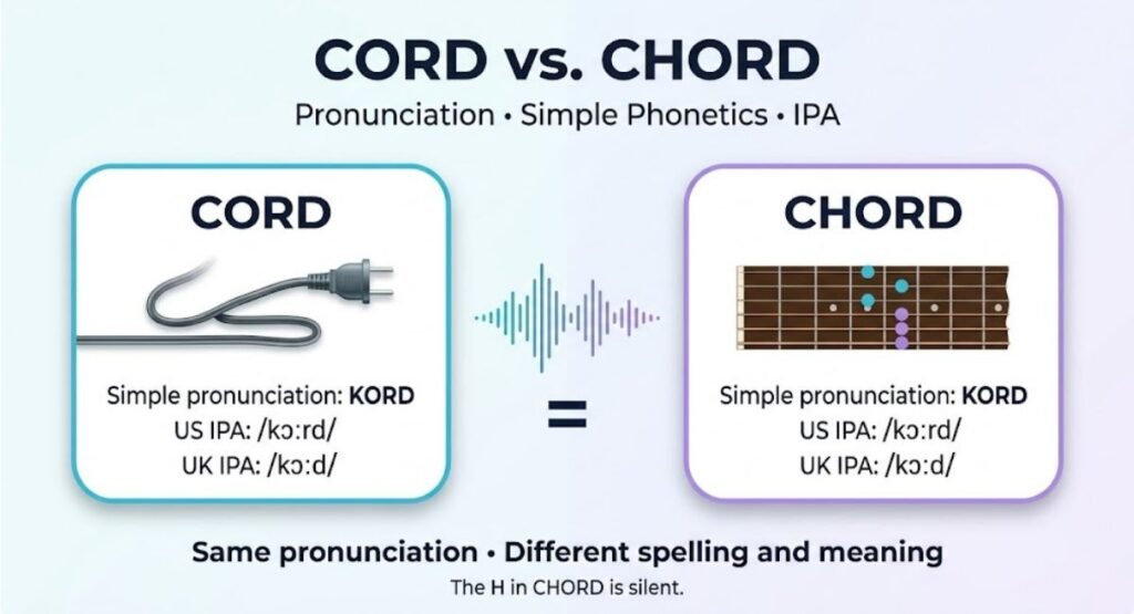 Cord vs. Chord Pronunciation – Simple Phonetics and IPA