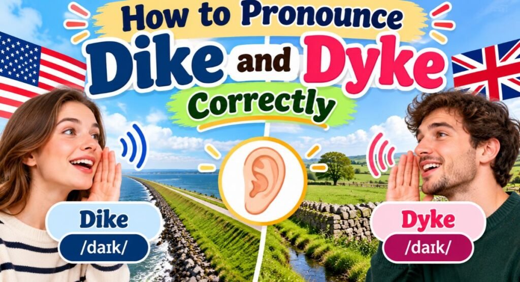 How to Pronounce Dike and Dyke Correctly