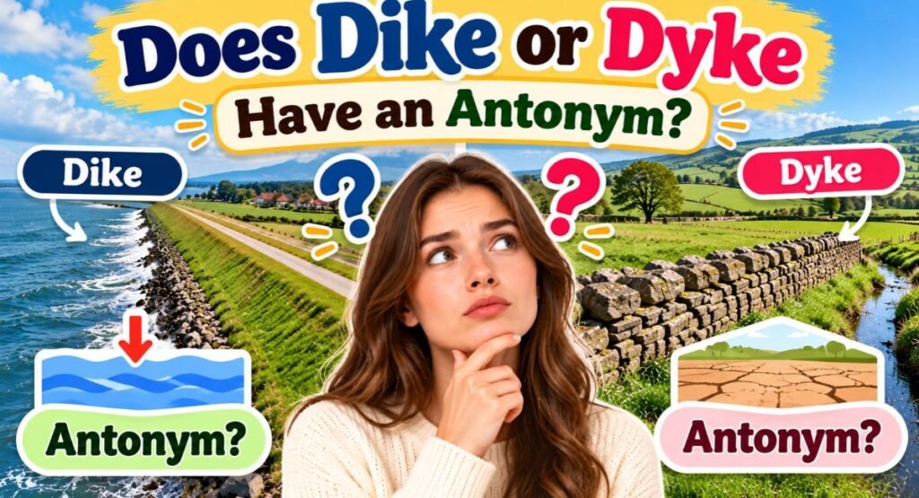 Does Dike or Dyke Have an Antonym?
