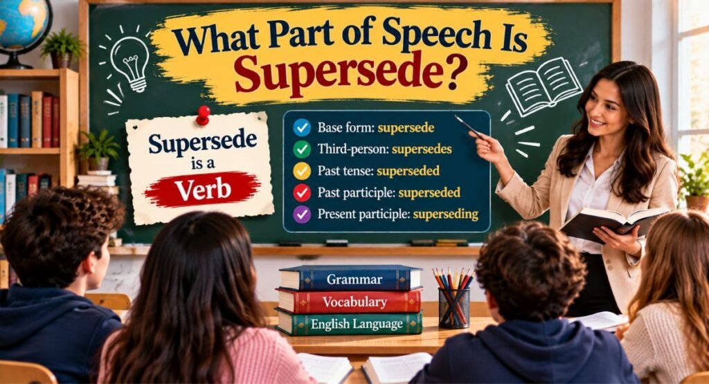 What Part of Speech Is Supersede?