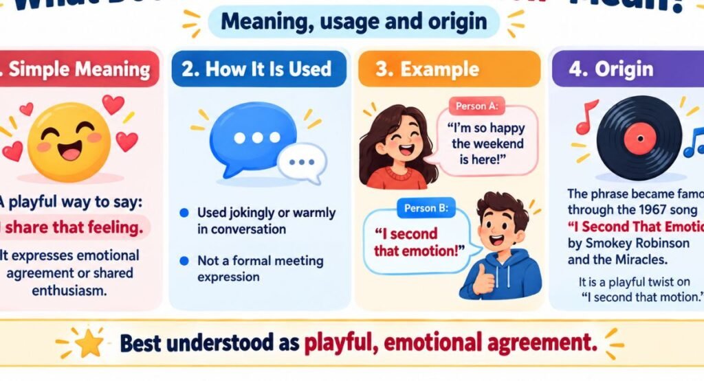 What Does "I Second That Notion" Mean?