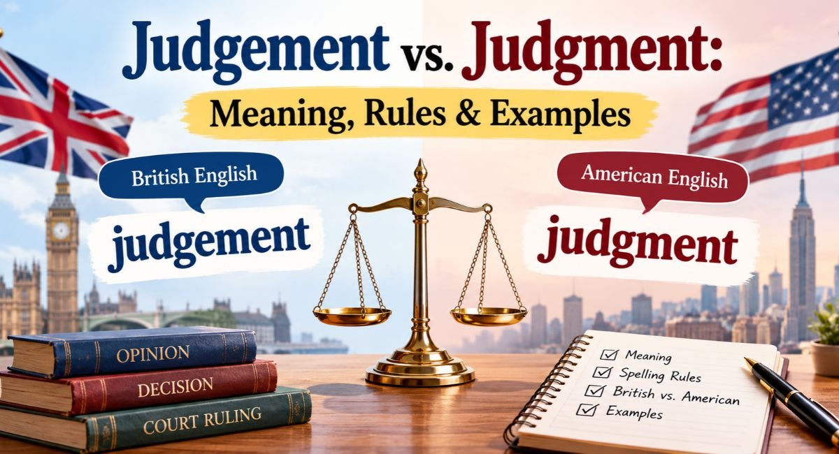 Judgement vs. Judgment: Meaning, Rules & Examples