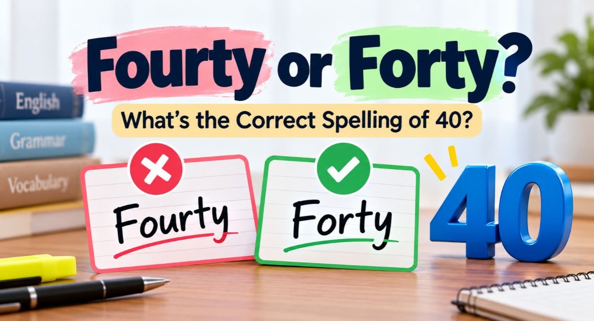 Fourty or Forty? Correct Spelling, Meaning & Pronunciation