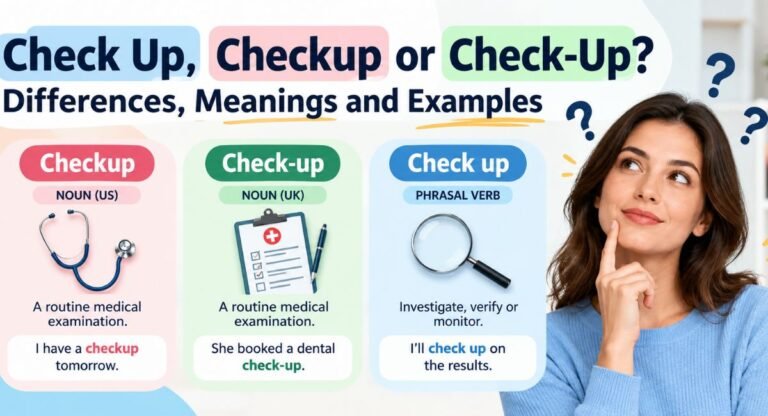 Check Up, Checkup or Check-Up? Differences & Examples