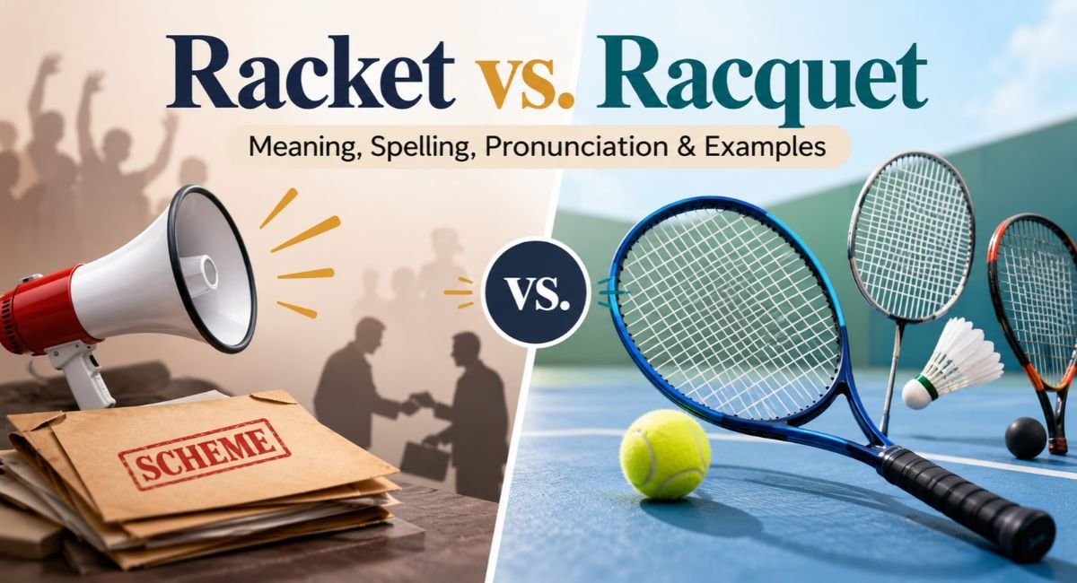 Racket vs. Racquet: Meaning, Spelling, Pronunciation and Examples