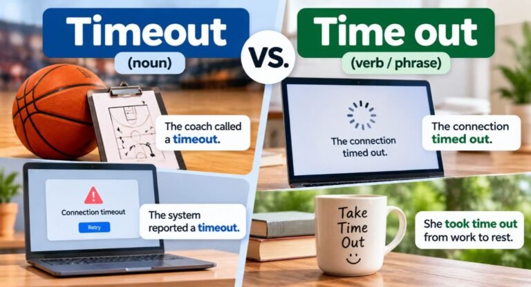 Timeout vs. Time Out: Meaning in English & Examples 