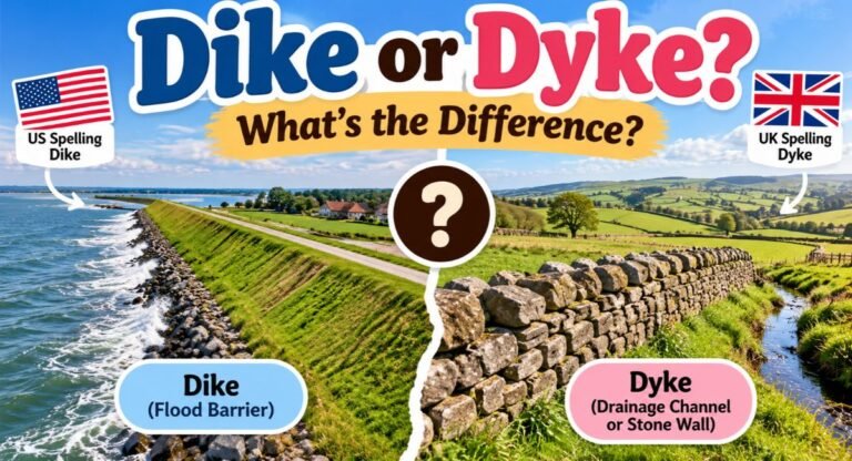 Dike or Dyke – What’s the Difference? Meaning & Examples 