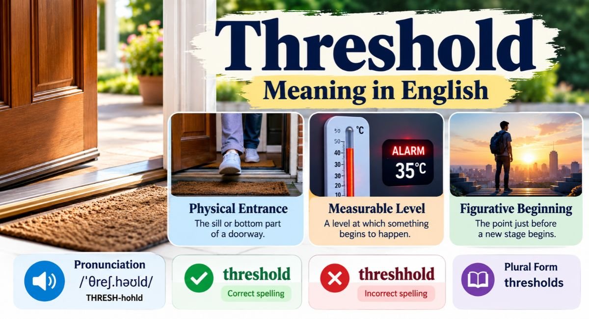 Threshold or Threshhold Meaning in [Language]