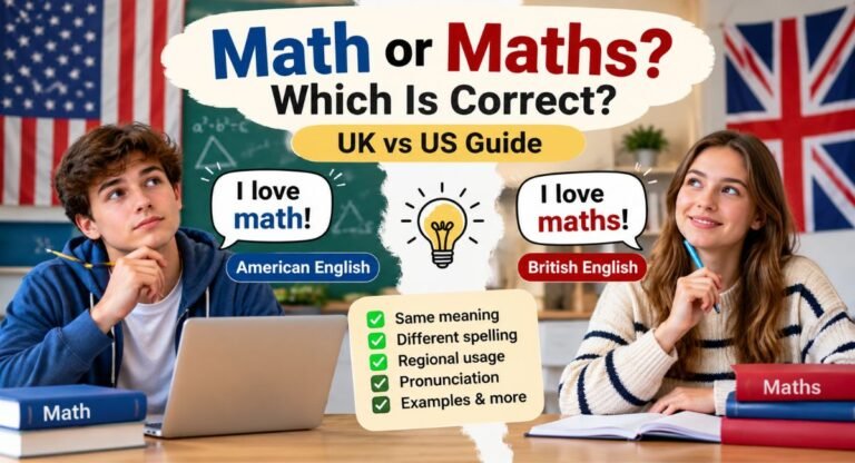 Math or Maths: Which Is Correct? UK vs US Guide