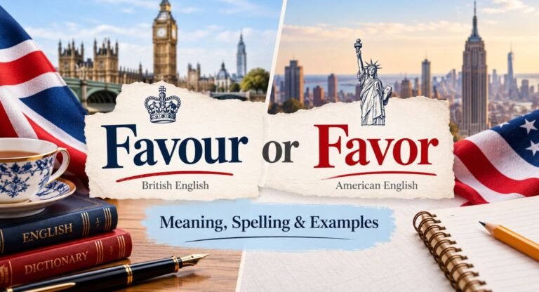 Favour or Favor: Meaning, Spelling & Examples